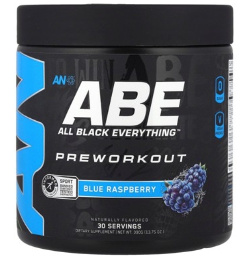 ABE - Ultimate Pre Workout Blue Raspberry Flavor 30 Servings