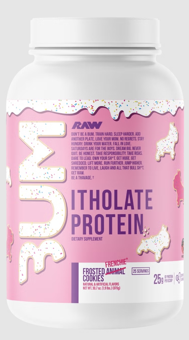 Bum. Itholate Protein 25 Servings Frosted Frenchie Cookies Flavor