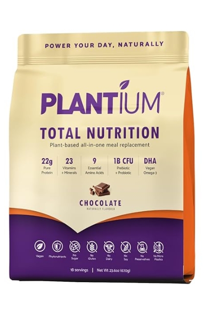 Plantium - Plant Protein 23.6 oz 18 Servings Chocolate Flavor 