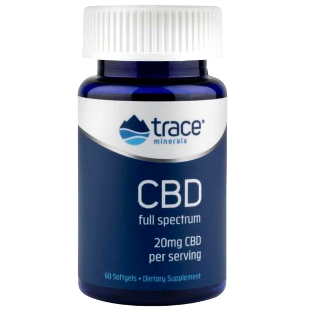 Trace Minerals  CBD 20mg 60 soft gels