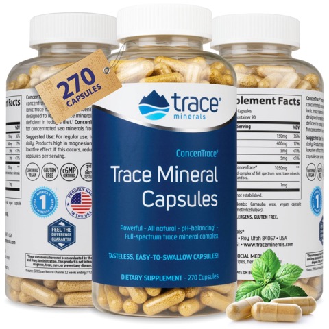 Trace Minerals  ConcenTrace Trace Mineral Capsules 90 ct