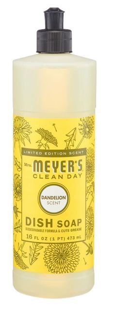 Mrs Meyers - Liquid Dish Soap Dandelion  16floz