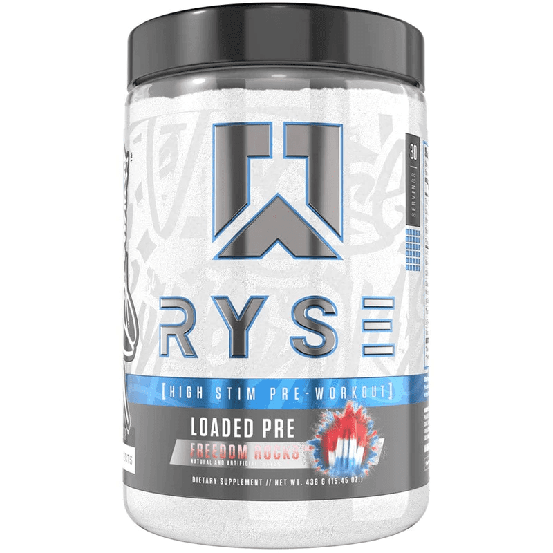 Ryse  Pre - Workout Freedom Rocks Flavor 30 Servings
