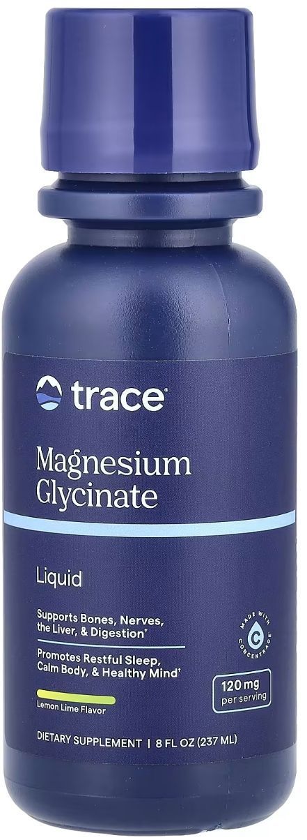 Trace Minerals - Magnesium Glycinate 8/oz Liquid Lemon Lime 
