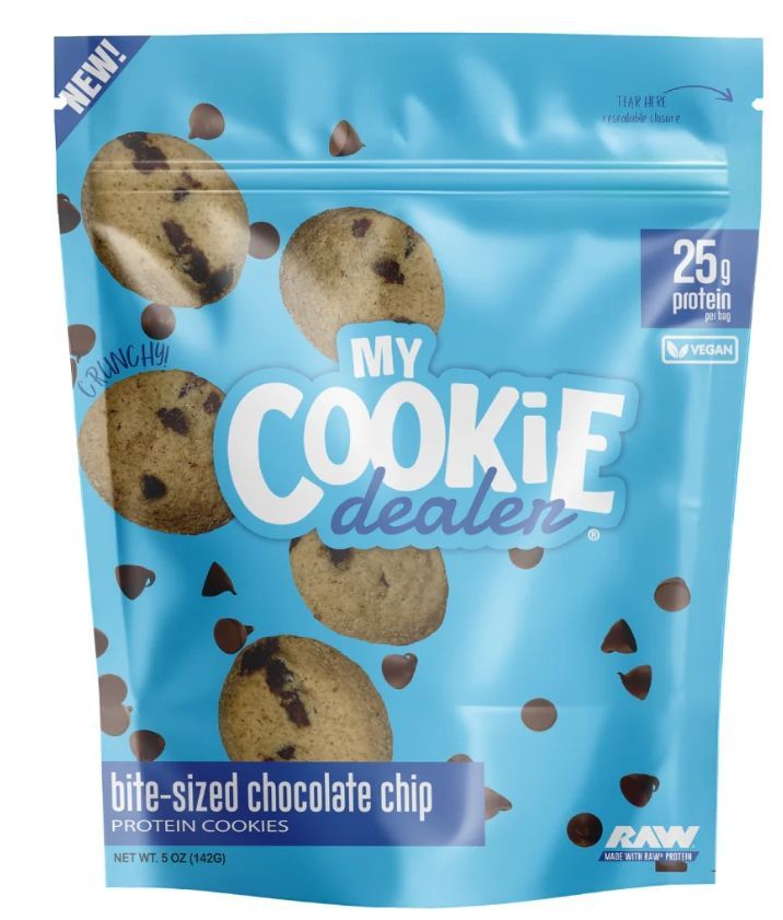 My Cookie Dealer 25g Protein Bite Size Cookies 5 oz Chocolate Chip Flavor