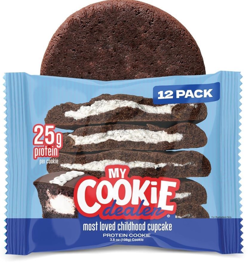 My Cookie Dealer 25g Protein 12 cookies  Most Loved Childhood Cupcake Flavor