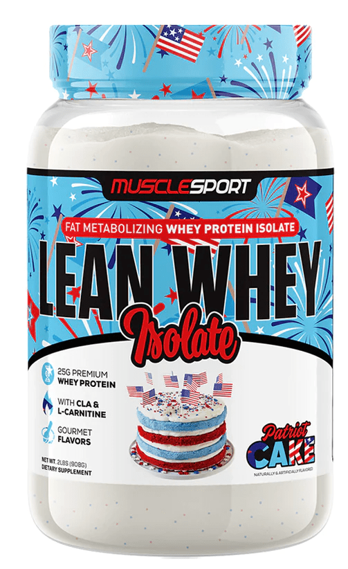 Muscle Sport Lean Whey Iso-Hydro 2pnds 26Serv Patriot Cake