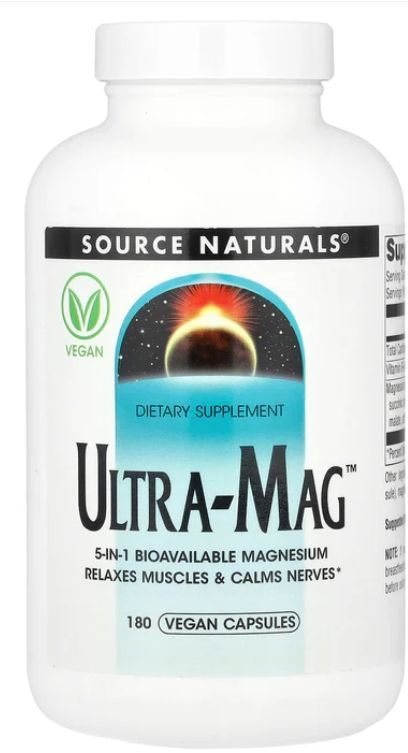 Source Naturals Ultra - Mag 180 Vegan Capsules