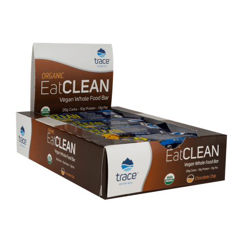 Trace Minerals  eatCLEAN Vegan Whole Food Bar - Certified Organic 12 bars