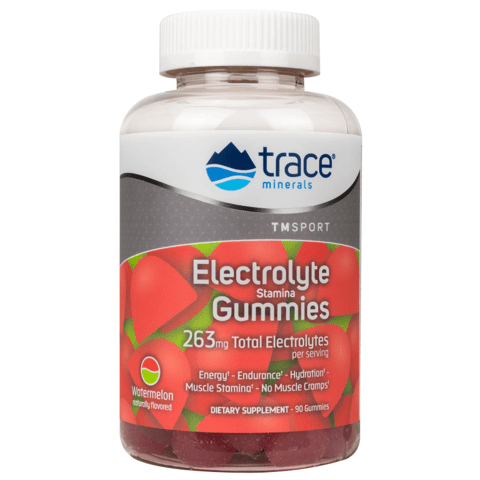 Trace Minerals  Electrolyte Stamina Gummies - Watermelon - 263mg electrolytes/serv 90 ct