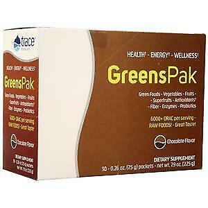 Trace Minerals  Greens Pak-Chocolate 30 pak-UNAVAILABLE