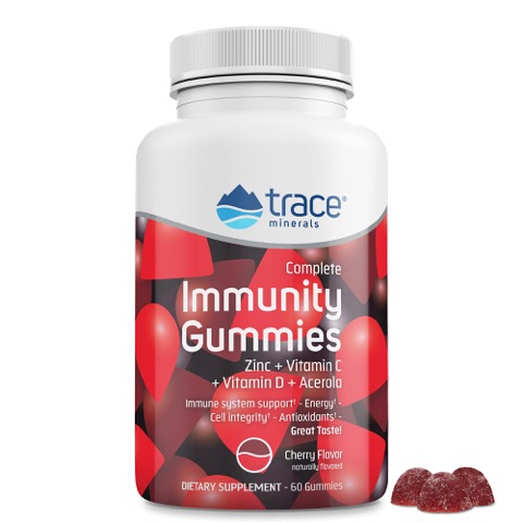 Trace Minerals  Immunity Gummies - Cherry Flavor 60 ct.