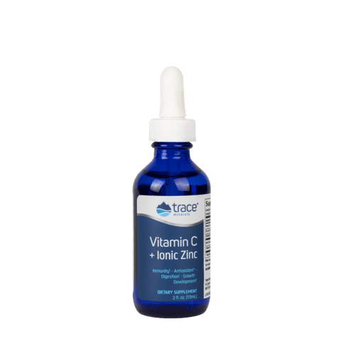 Trace Minerals  Liquid Ionic Vitamin C + Ionic Zinc 2 oz.