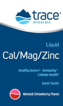 Trace Minerals LiquiMins Cal/Mag/Zinc-Strawberry 2 oz.