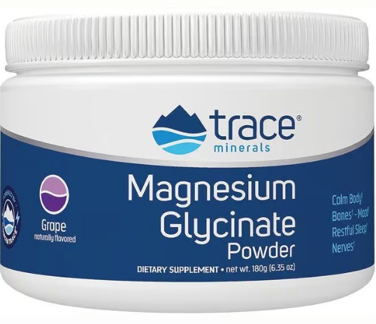 Trace Minerals Magnesium Glycinate Powder Grape 6.35 oz