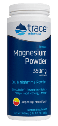 Trace Minerals  Stress-X Magnesium Powder Rasp-Lemon - 100 servings 16.9 oz.