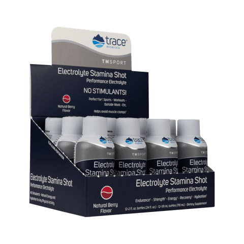 Trace Minerals  TMSPORT - Electrolyte Stamina Shot Display 12 pak   TEMPORARILY UNAVAILABLE