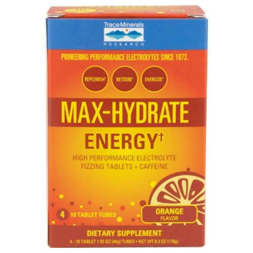 Trace Minerals  TMSPORT - Max-Hydrate Energy 4 tube box  4 tube box