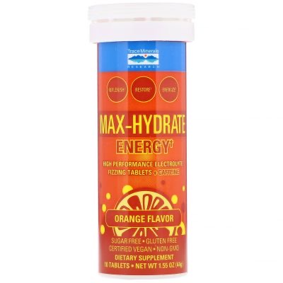 Trace Minerals  TMSPORT - Max-Hydrate Energy Tube 10 Tablets