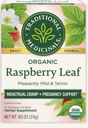 Traditional Medicinals Teas Organic Raspberry Leaf Tea 16 bag