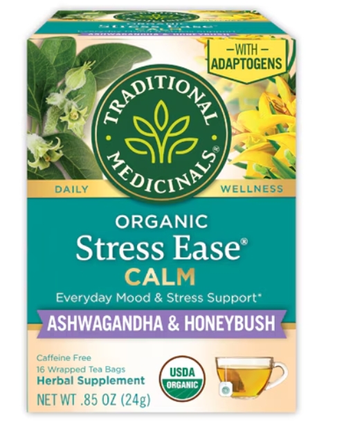 Traditional Medicinals Organic Stress Ease Calm (ashwagandha & honeybush) 16/bag