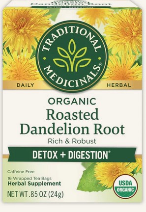 Traditional Medicinals Teas Organic Roasted Dandelion Root 16 bag