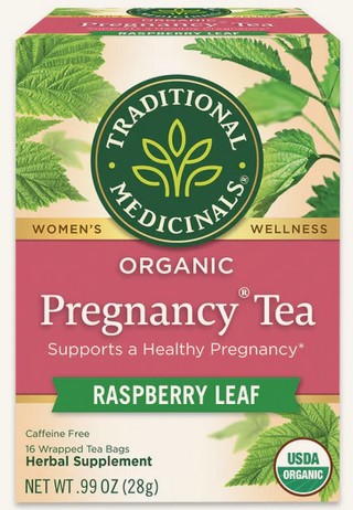 Traditional Medicinals Teas Pregnancy Tea Raspberry Leaf 16 bag