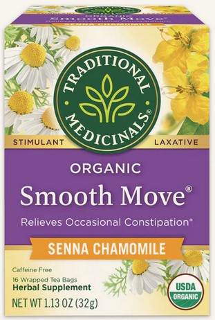 Traditional Medicinals Teas Smooth Move Senna Chamomile Tea 16 bag