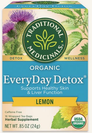 Traditional Medicinals Teas Everyday Detox Lemon 16 bag