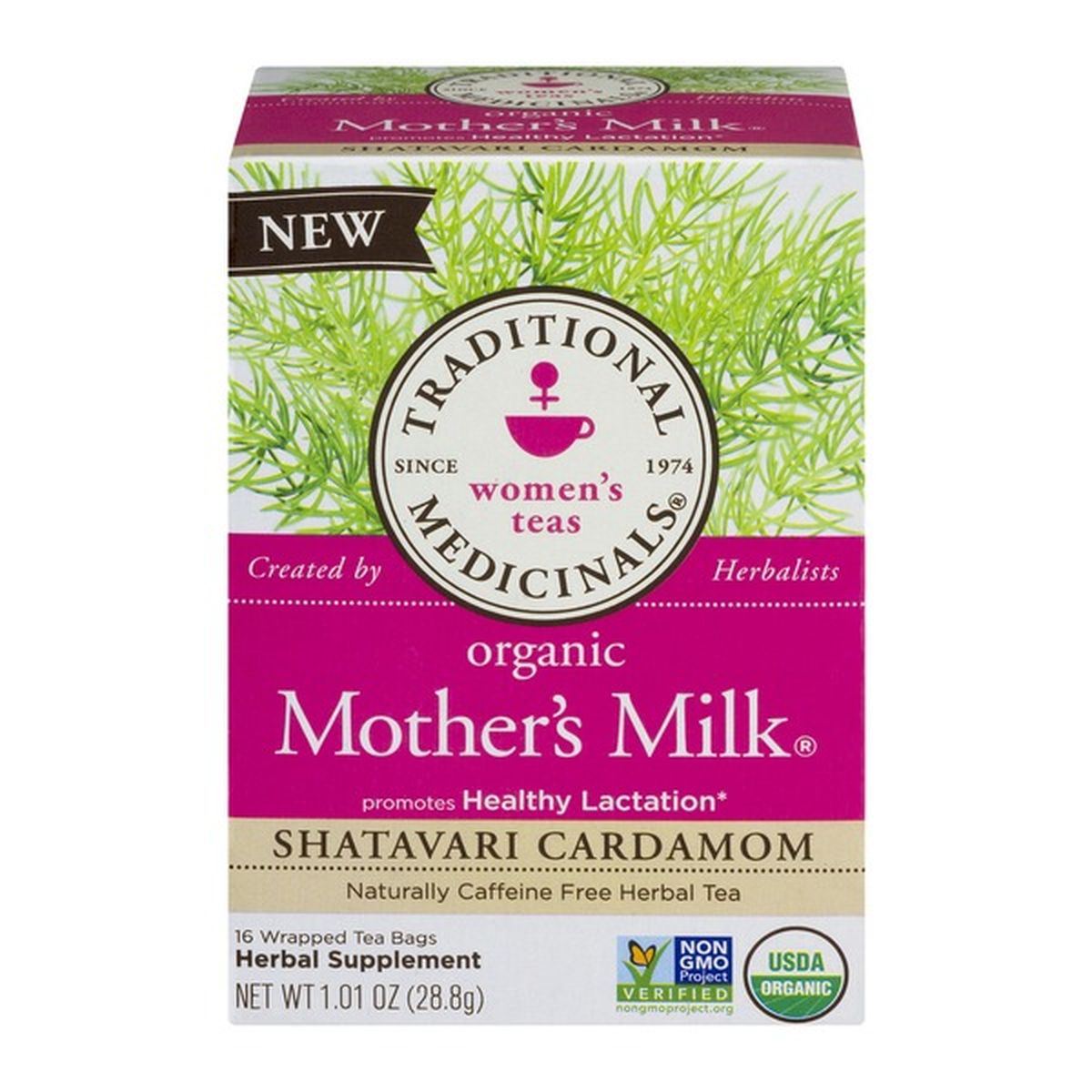 Traditional Medicinals Teas Mother's Milk Shatavari Cardamom Tea 16 bag