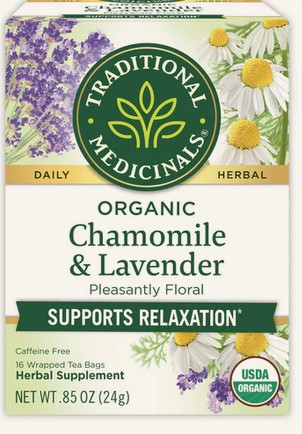 Traditional Medicinals Teas Organic Chamomile & Lavender Tea 16 bag