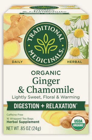 Traditional Medicinals Teas Organic Golden Ginger Digest Tea 16 bag-NEW NAME;GINGER CHAMOMILE