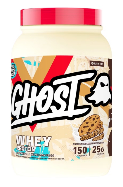 Ghost Whey Protein 2.2 lb Chocolate Chip Cookies 26 Servings