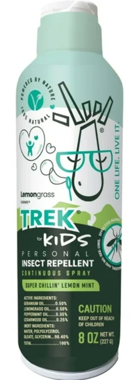 Trek Personal For Kids  Insect Repellent Super Chillin' Lemon Mint Scent 8 oz