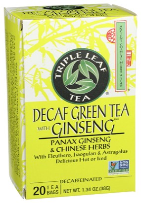 Triple Leaf - Green Tea Decaf Ginseng  20/Bg