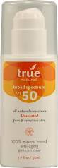True Natural Lotion Spf50 Vegan Unscentd 3.4oz