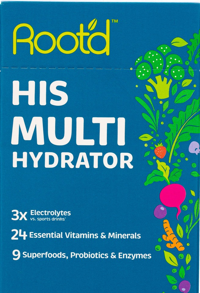 Root'd His Multi 9 stick packs 1.98oz each Orchard Berry Flavor