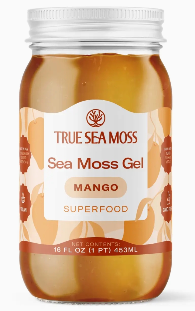 True Sea Moss Gel Superfood 16 oz Mango Flavor