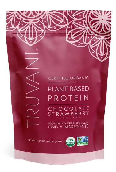 Truvani Plant Base Protein 1.48pnds 20 servings Chocolate Strawberry