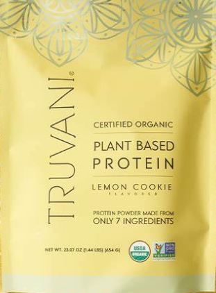 Truvani Plant Based Protein 1.23lbs 20 servings - Lemon Cookie