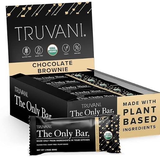 Truvani The Only Bar 7g Protein 12 Bars Chocolate Brownie