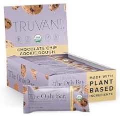 Truvani The Only Bar 5g Protein 12 Bars Chocolate Chip Cookie Dough 