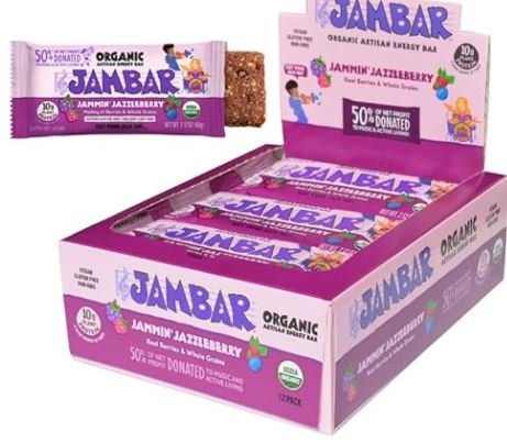 JAMBAR Organic Jammin' Jazzleberry 12 Bars 