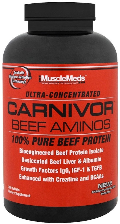 Muscle Meds Ultra Concentrated Beef Aminos 300 Tablets 