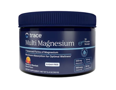 Trace Minerals Multi Magnesium Sugar Free 30 Servings Rainbow Sherbet Flavor