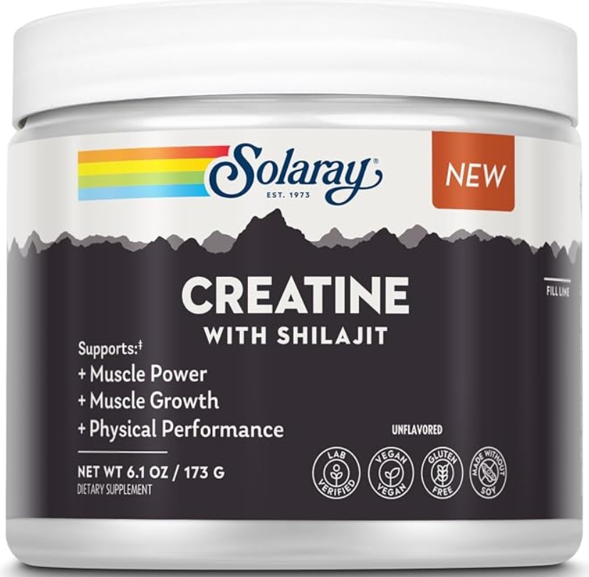 Solaray Creatine with Shilajit Unflavored 30 Servings