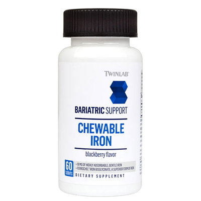 TwinLab  Bariatric Chewable Iron Tab 60 tablet-OUT OF STOCK