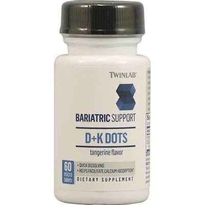TwinLab  Bariatric VIT D + K2 Dots 60 ct