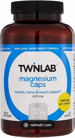 Twinlab - Magnesium 420 Mg 200 capsule