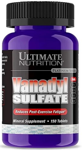 Ultimate Nutrition  Vanadyl Sulfate 10mg 150ct Tab